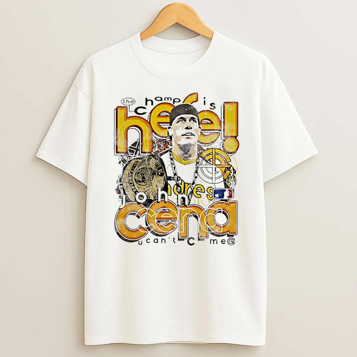 Champ Is Here John Cena Rings Graphic Shirts
