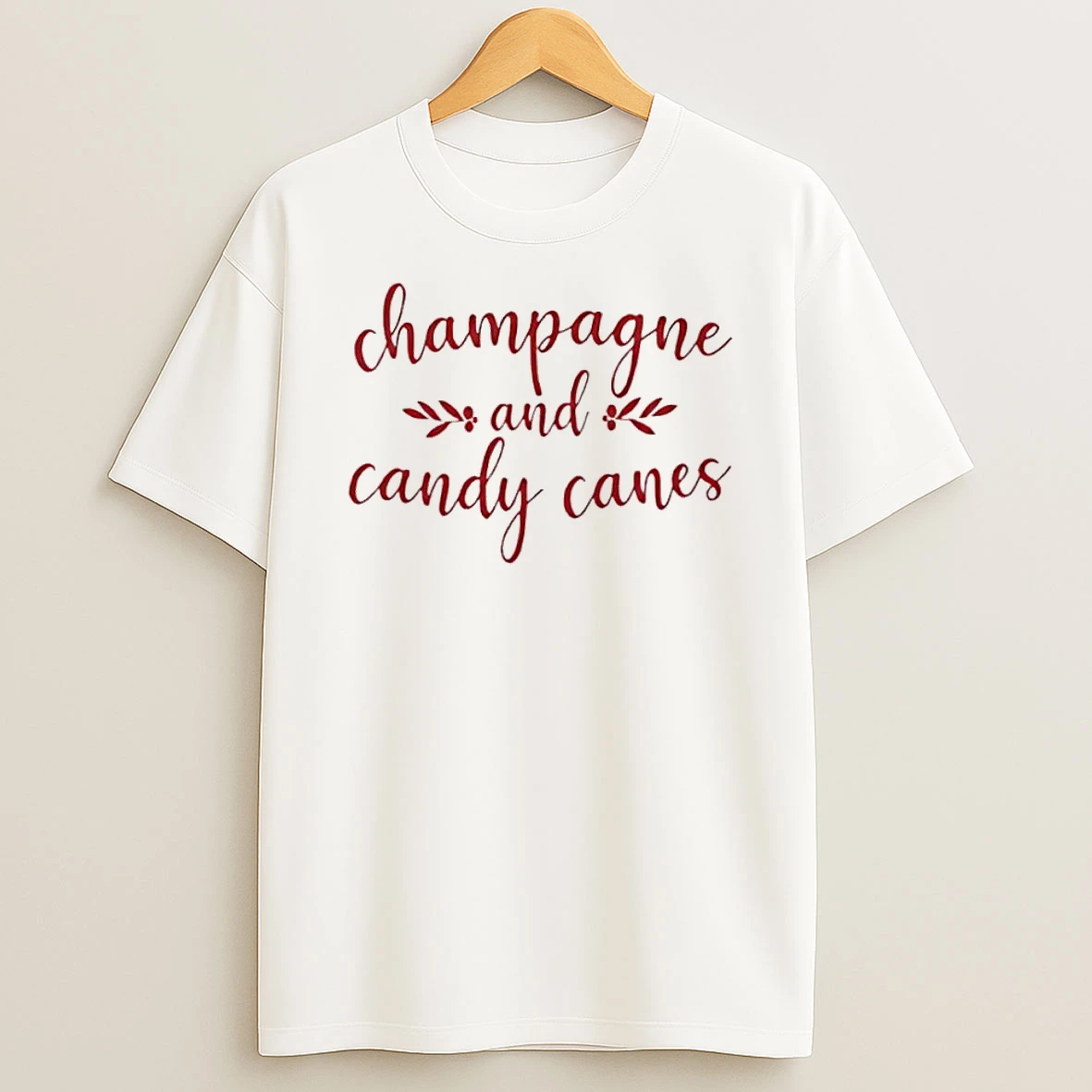 Champagne And Candy Canes Shirts