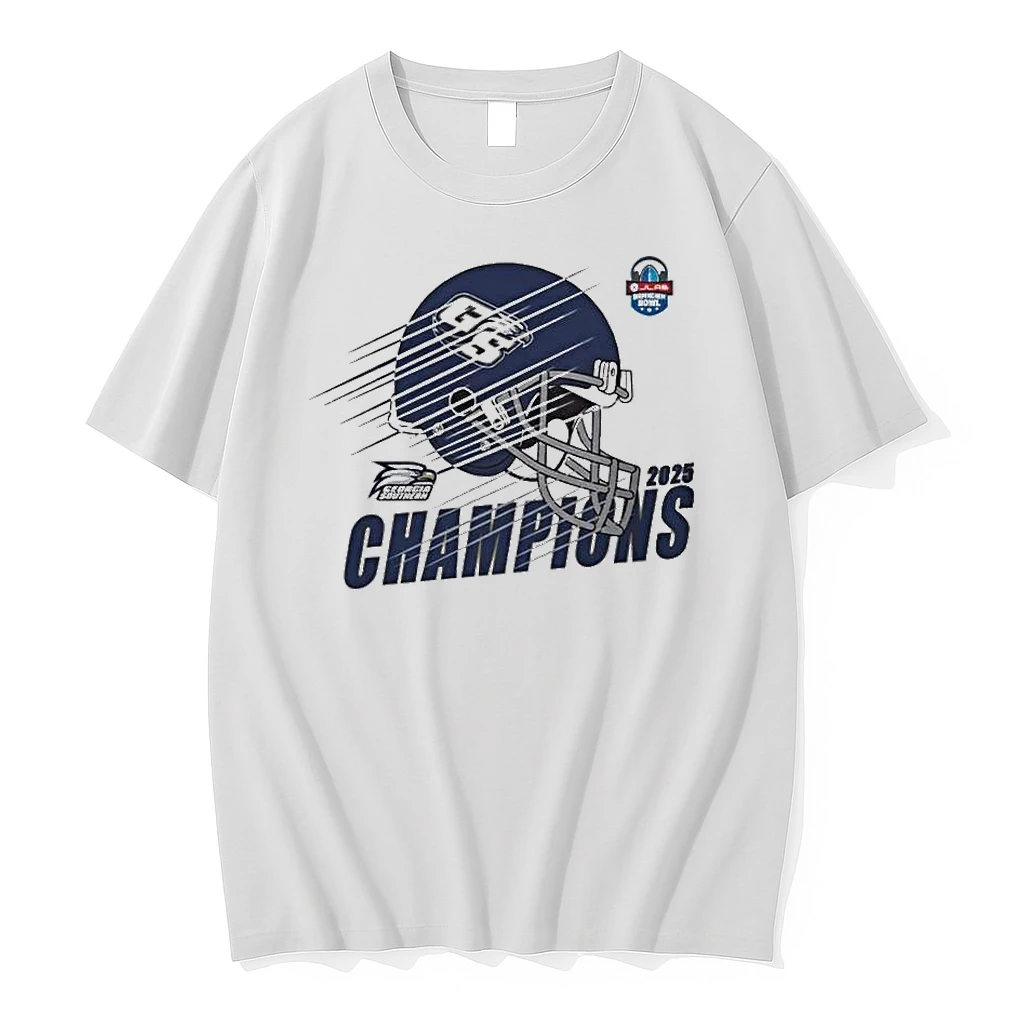 Champions 2025 Birmingham Bowl Georgia Southern Eagles Football Champions 2025 Jlab Birmingham Bowl Helmet Shirts