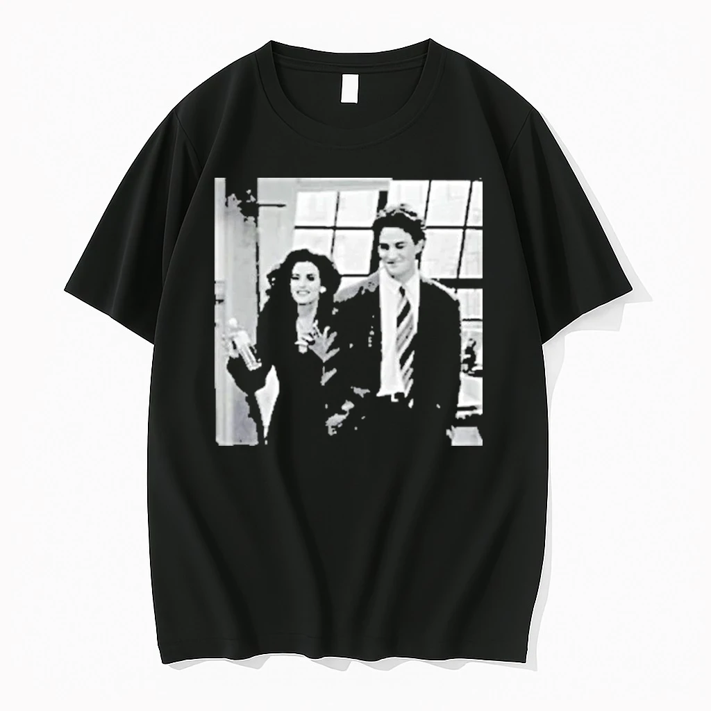 Chandler Bing And Courteney Cox Friends Graphic 90s Sitcom Tv Show Vintage Shirts