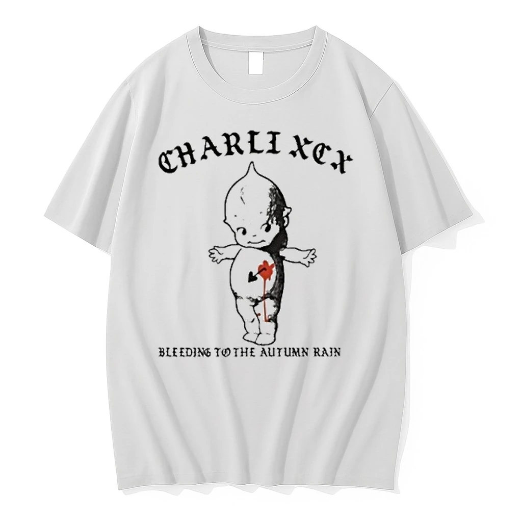 Charli Xcx Brat Tattoo Kewpie Bleeding To The Autumn Rain Shirts