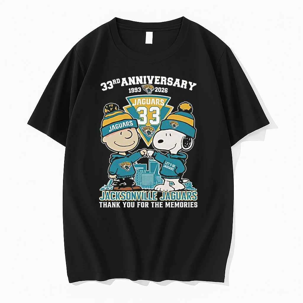 Charlie Brown And Snoopy X Jacksonville Jaguars 33th Anniversary 1993 2026 Thank You For The Memories Shirts
