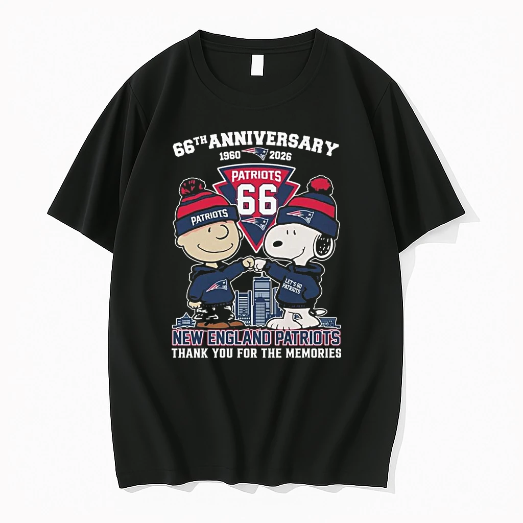 Charlie Browns And Snoopy X New England Patriots 66th Anniversary 1960 2026 Thank You For The Memories Shirts