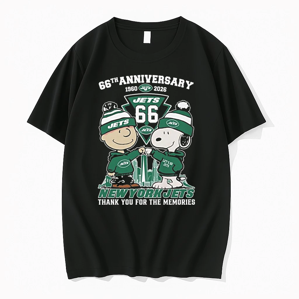 Charlie Browns And Snoopy X New York Jets 66th Anniversary 1960 2026 Thank You For The Memories Shirts