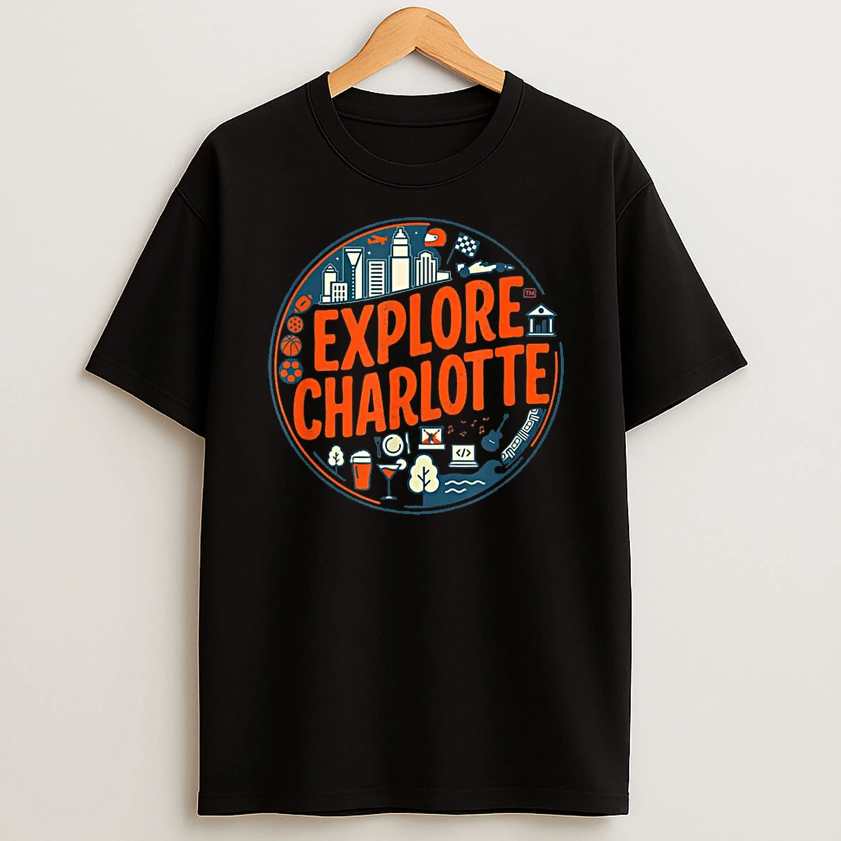 Charlotte North Carolina City Life Shirts