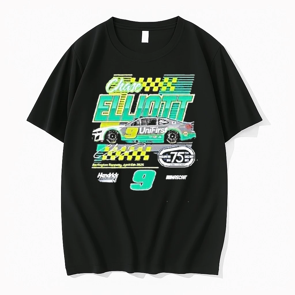 Chase Elliott Hendrick Motorsports Team Unifirst Darlington Throwback Car Shirts