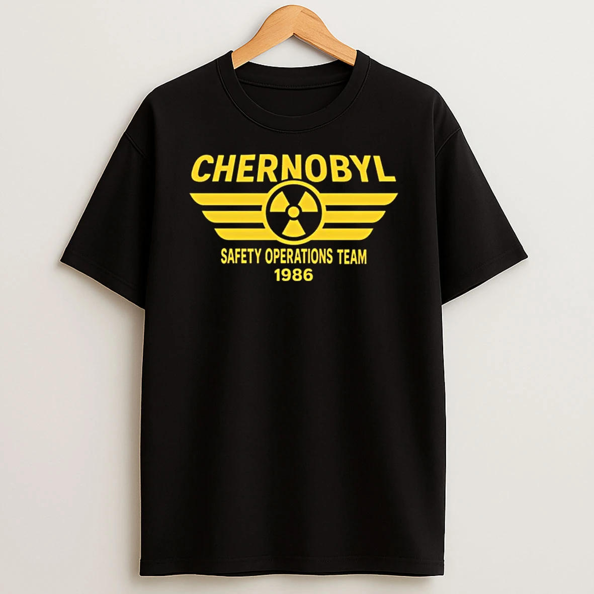 Chernobyl Safety Operations Team 1986 Radioactive Logo Shirts