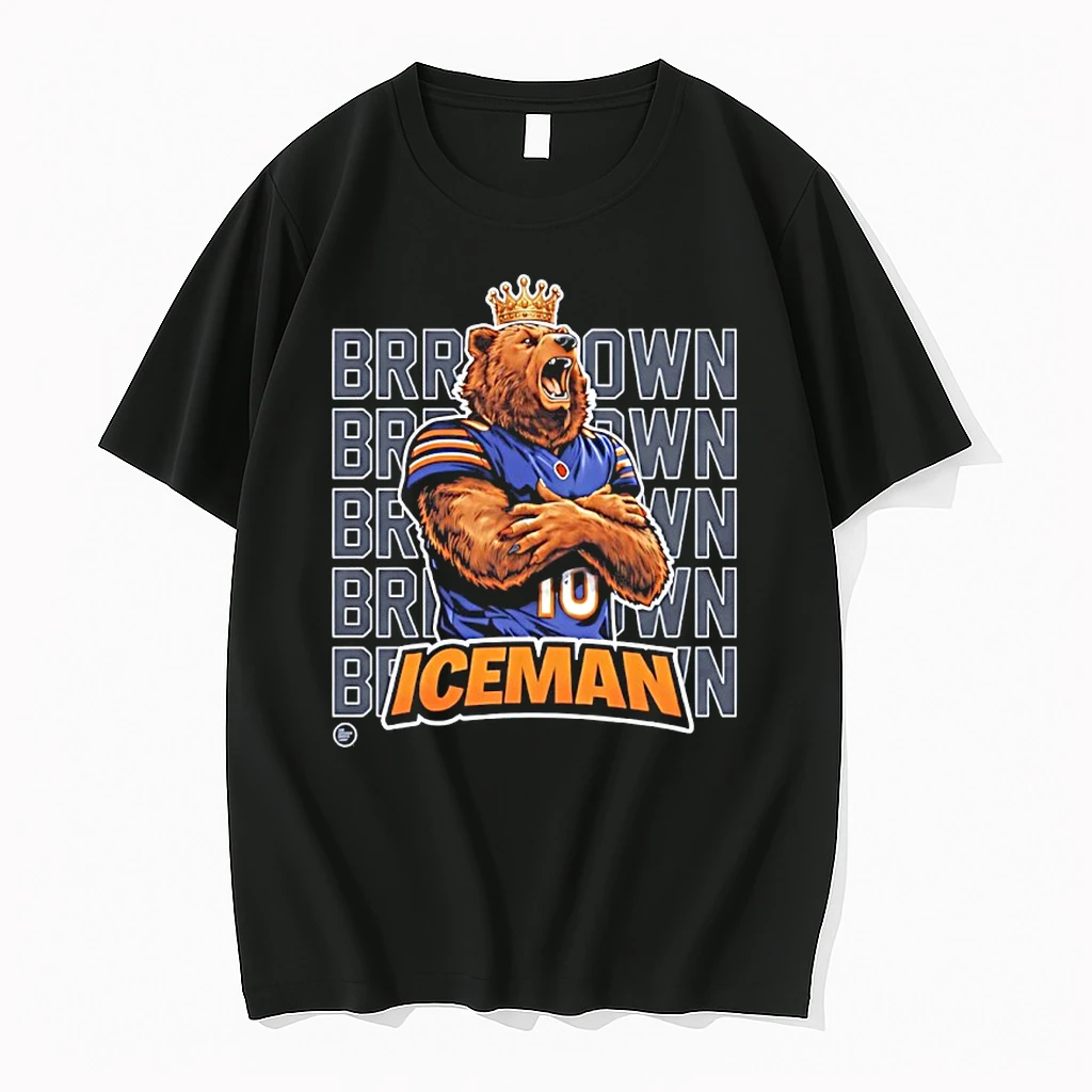 Chicago Bear Brrrr Down Iceman 2025 Nfc North Champions Shirts