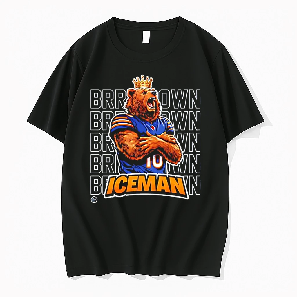 Chicago Bears 2025 Champions King Of The North Brrrr Down Iceman Shirts