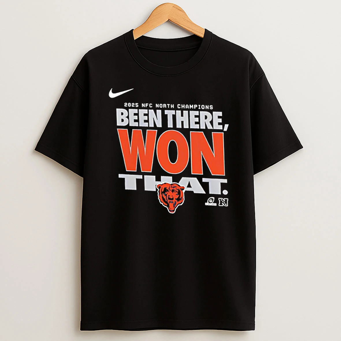Chicago Bears 2025 Nfc North Division Champions Locker Room Shirts