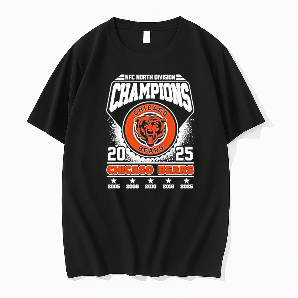 Chicago Bears 2025 Nfc North Division Champions Vintage Shirts