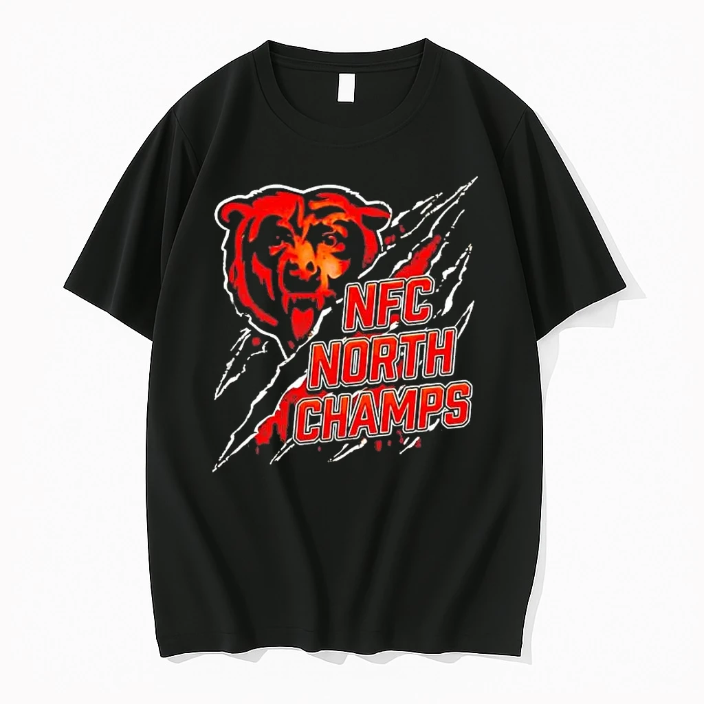 Chicago Bears 2025 Nfc North Division Champions Claw Tear Shirts
