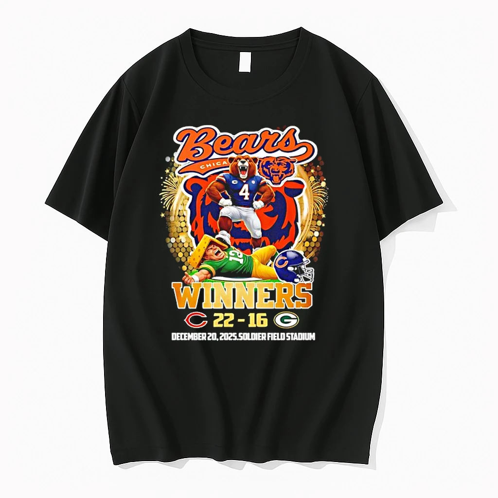 Chicago Bears 2025 Playoffs Winner 22 16 Packers Score Shirts