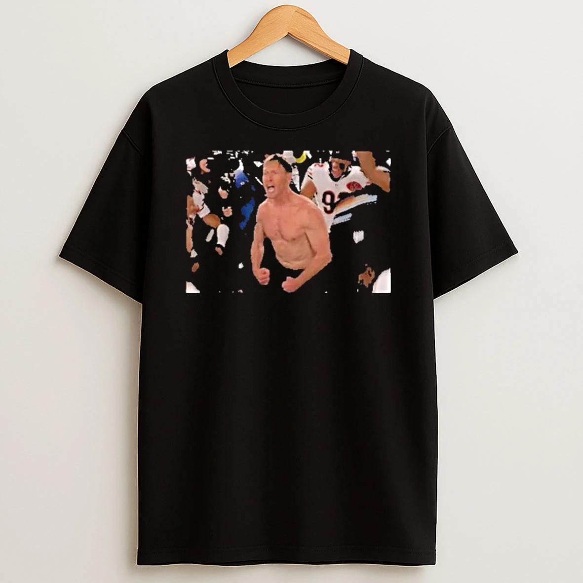 Chicago Bears Coach Ben Johnson Shows Shirts