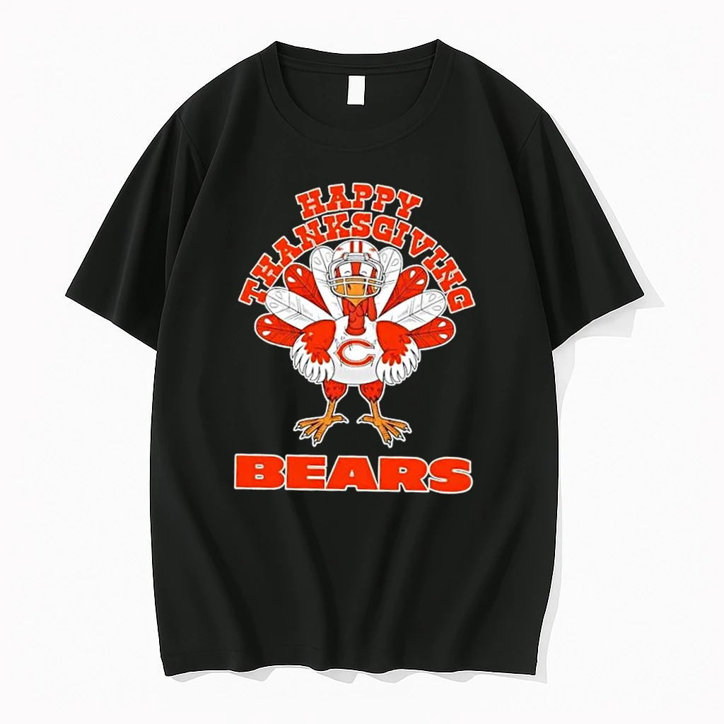 Chicago Bears Football X Turkey Happy Thanksgiving Shirts