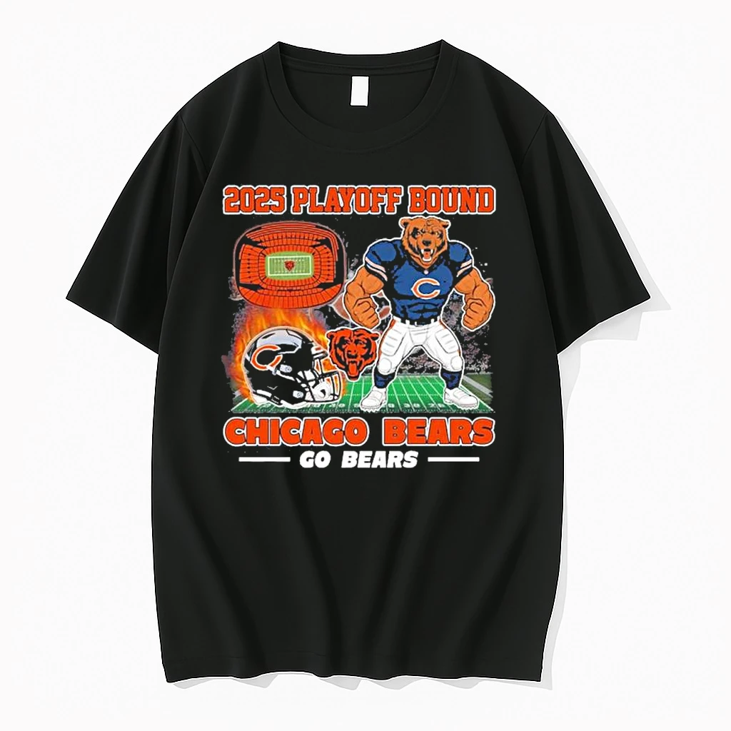 Chicago Bears Mascot 2025 Nfl Playoff Bound Go Bears Shirts