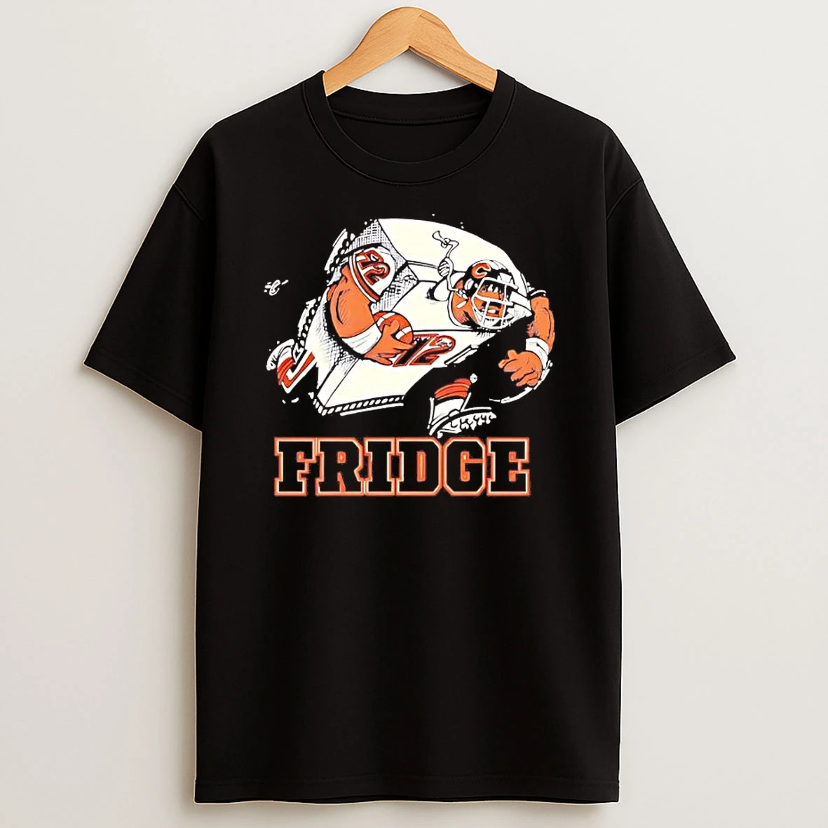 Chicago Bears William Perry 72 The Fridge Caricature Shirts