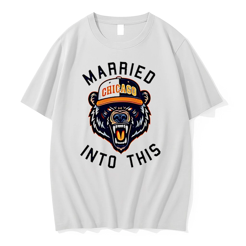 Chicago Bears Football Married Into This Mascot Logo Shirts