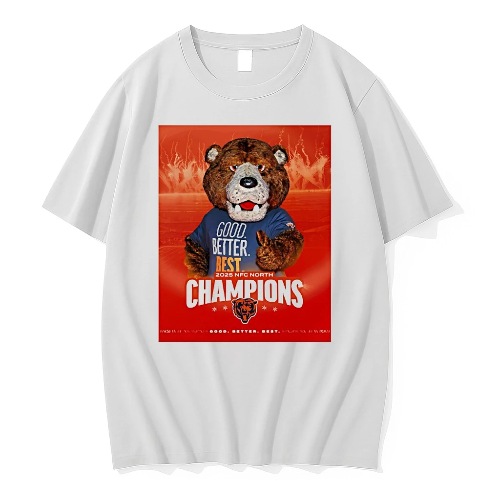 Chicago Bears Good Better Best 2025 Nfc North Champions Shirts