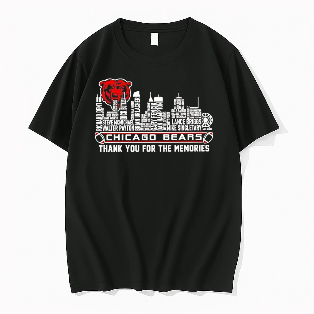 Chicago Bears Players Names Skyline Thank You For The Memories Shirts