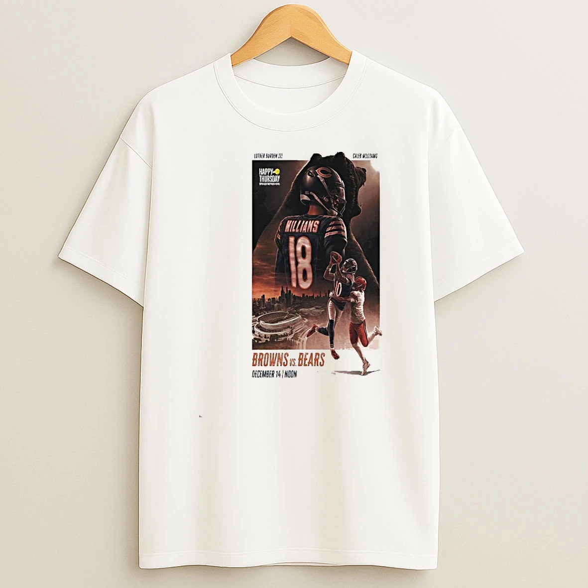 Chicago Bears Vs Cleveland Browns Dec 14 2025 Soldier Field Chicago Il Shirts