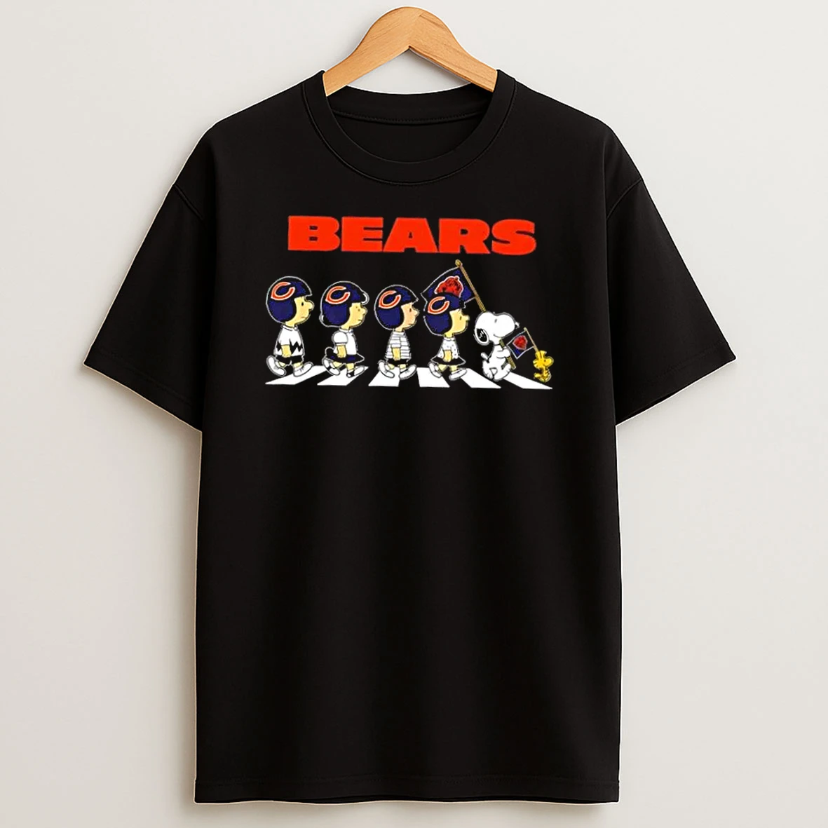 Chicago Bears X Peanuts Snoopy And Friends Abbey Road Shirts