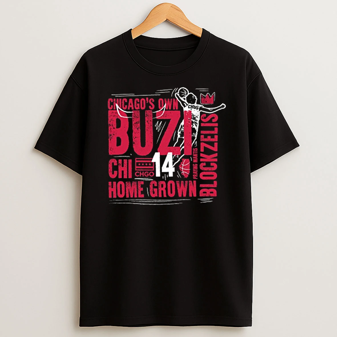Chicago Bulls Homegrown Basketball Chicagos Own Buzi Homegrown Block Zelis Shirts