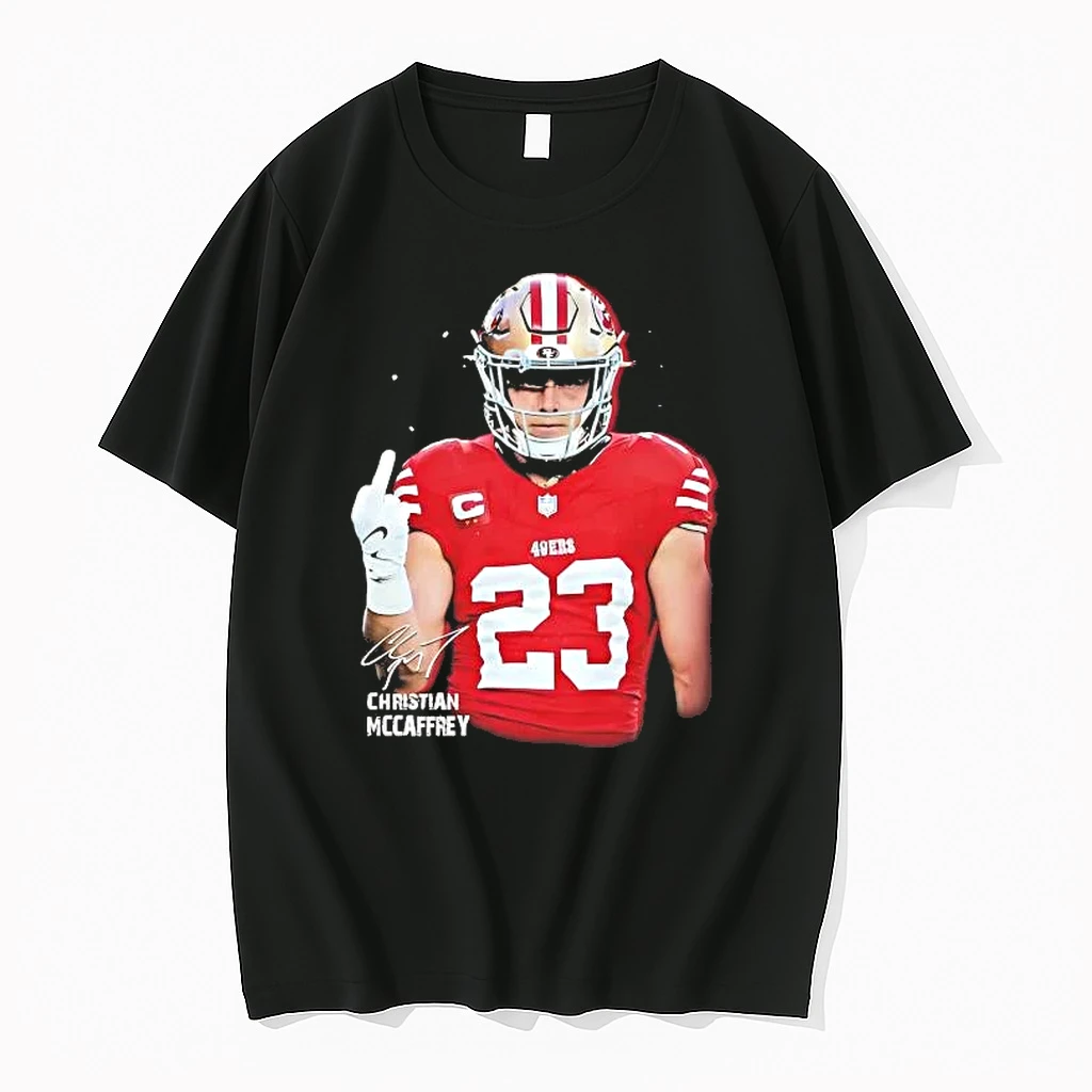 Christian Mccaffrey Middle Finger Signature Shirts