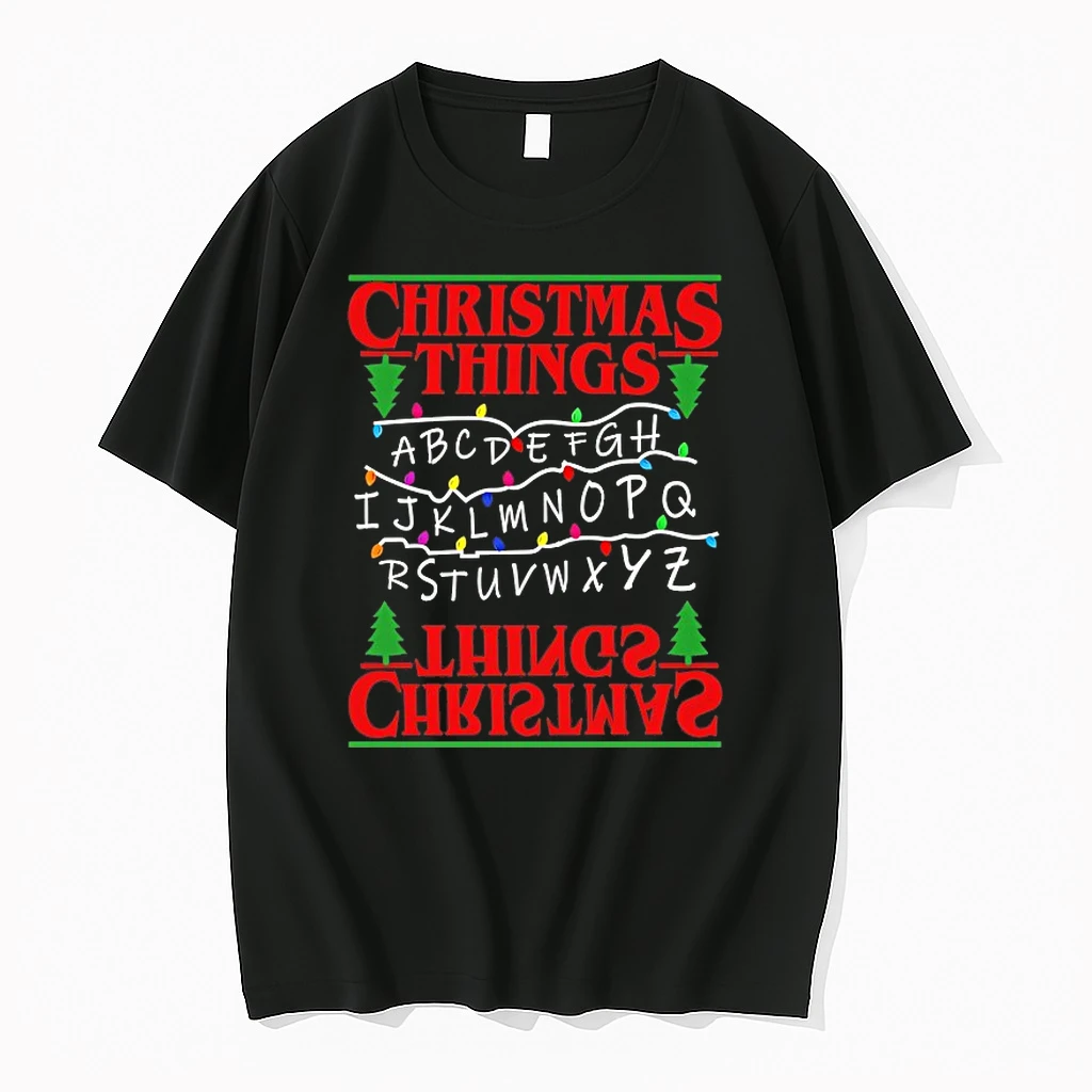 Christmas Things Christmas Tree Alphabet Lights Shirts