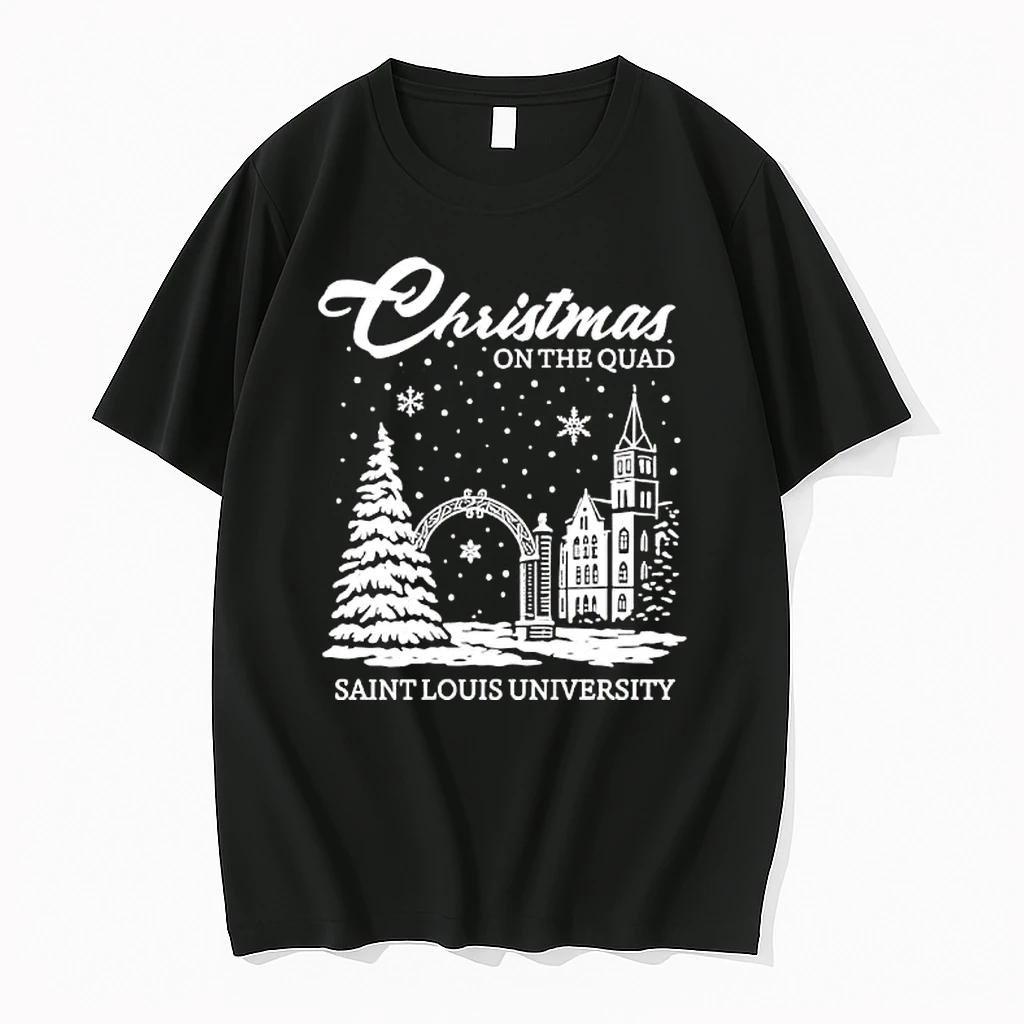 Christmas On The Quad Saint Louis University Snowtown Shirts
