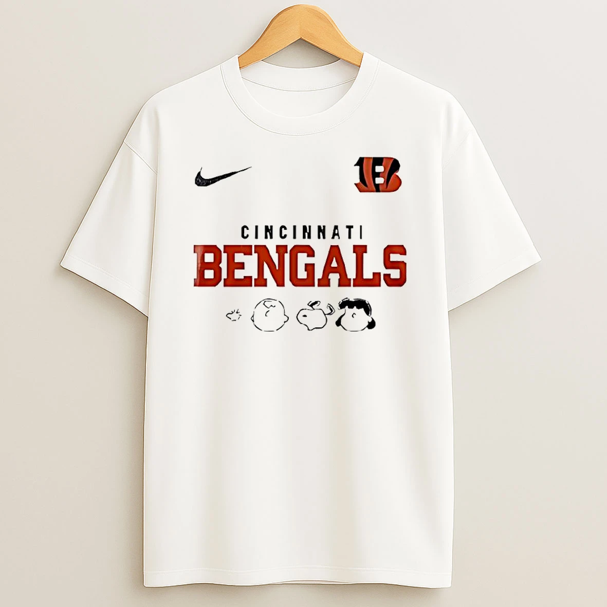 Cincinnati Bengals X Peanuts Abbey Road Cartoon Shirts
