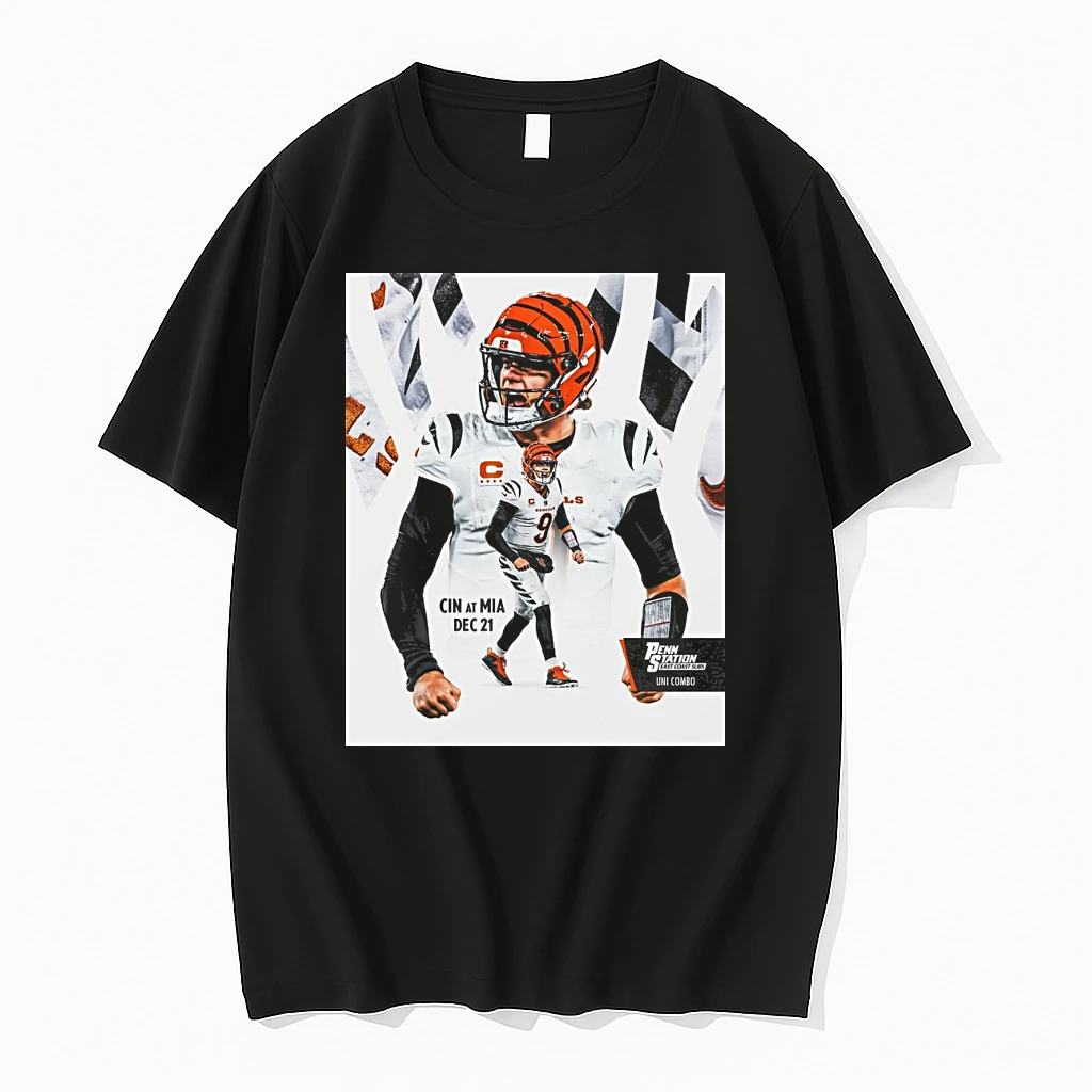 Cincinnati Bengals At Miami Dolphins December 21 2025 Uni Combo Joe Burrow Shirts