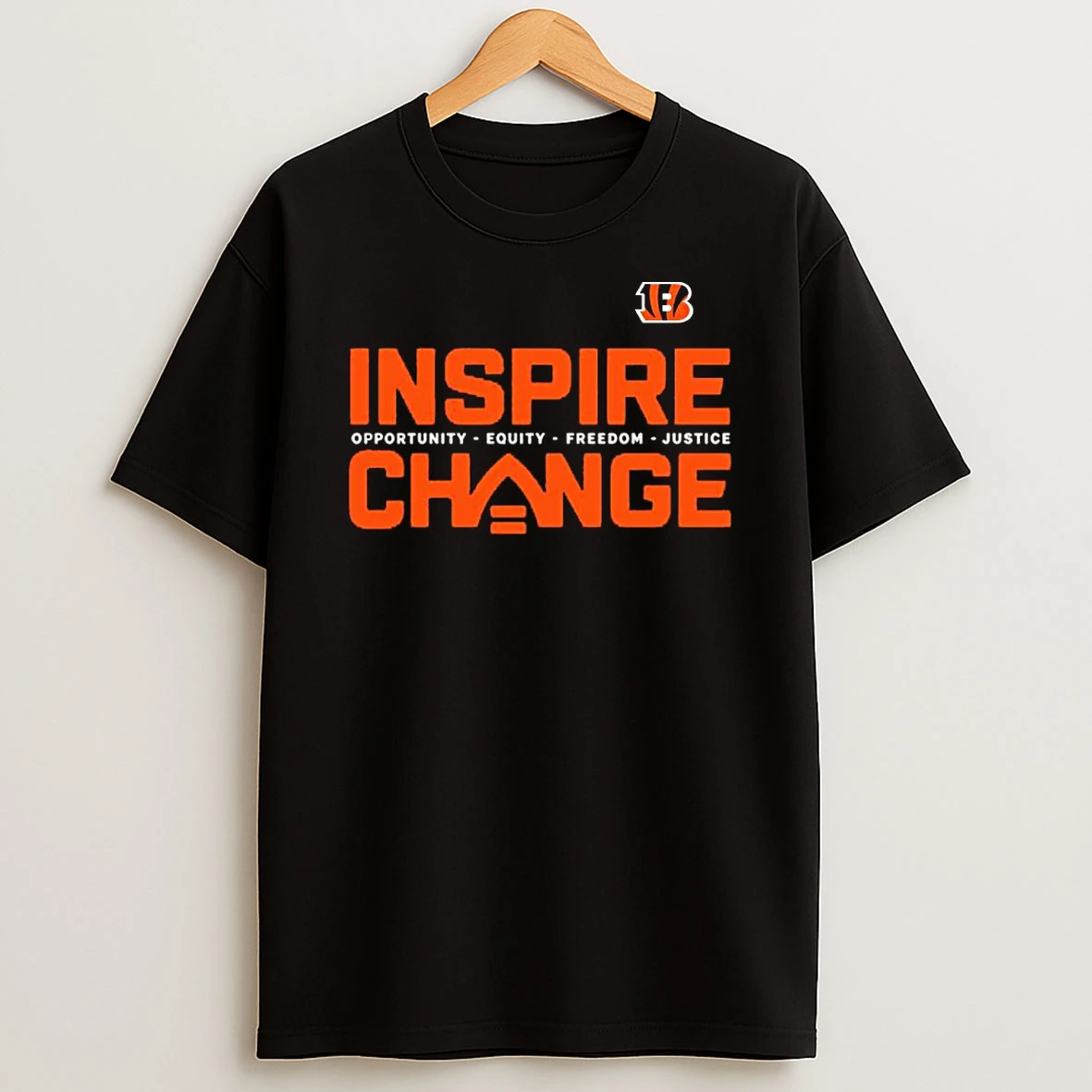 Cincinnati Bengals X Nfl Inspire Change Opportunity Equity Freedom Justice Shirts