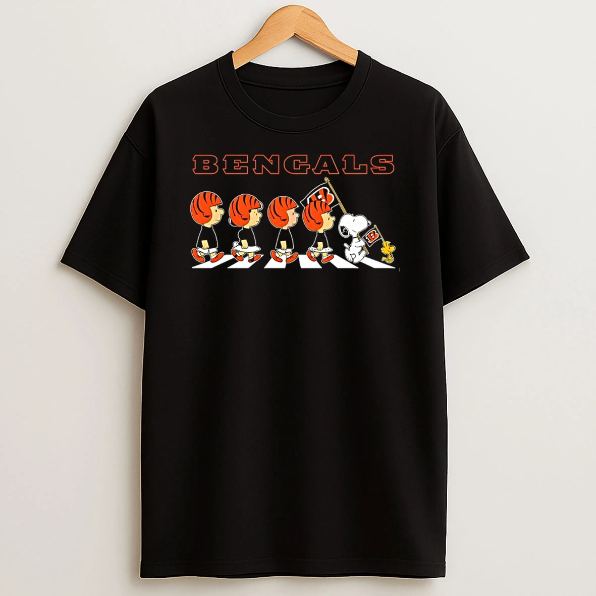 Cincinnati Bengals X Peanuts Snoopy Abbey Road Shirts