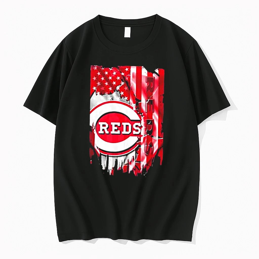 Cincinnati Reds Baseball X American Flag Shirts