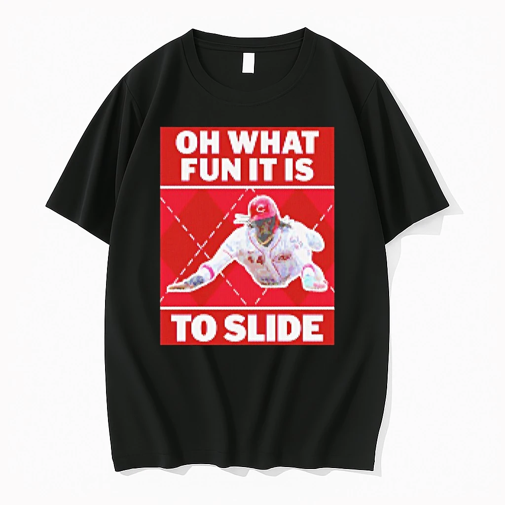 Cincinnati Reds Elly De La Cruz Oh What Fun It Is To Slide Christmas Ugly Shirts