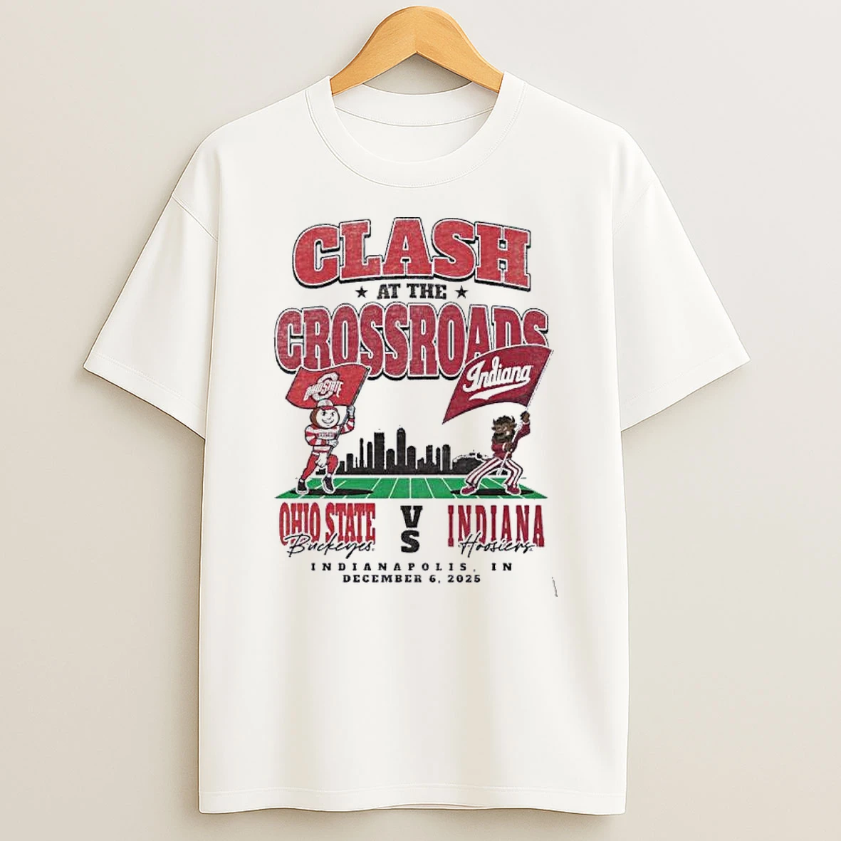 Clash At The Crossroads Big Ten 2025 Ohio State Vs Indiana Shirts