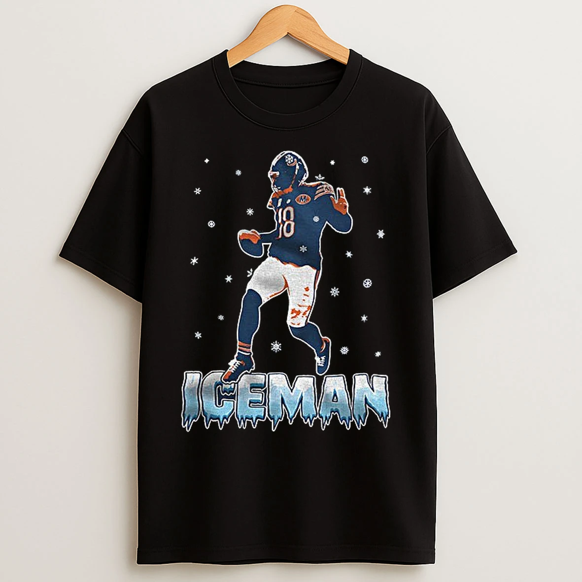 Classic 0p0d9a7t Iceman Caleb Williams Chicago Bears Football Nfl 2025 Winter T Shirts