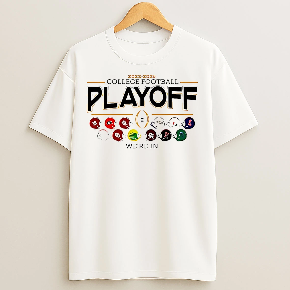 Classic 2025 26 Cfp 12 Team Football Helmet Were In T Shirts