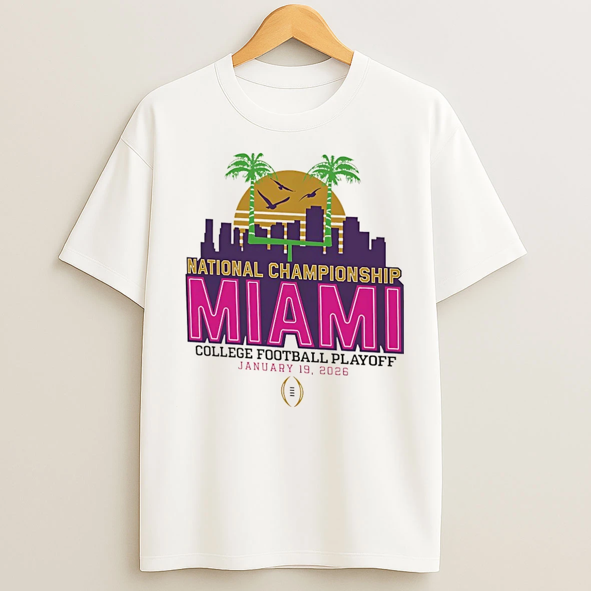 Classic 2025 26 College Football Playoff National Championship Miami Vintage Christmas T Shirts
