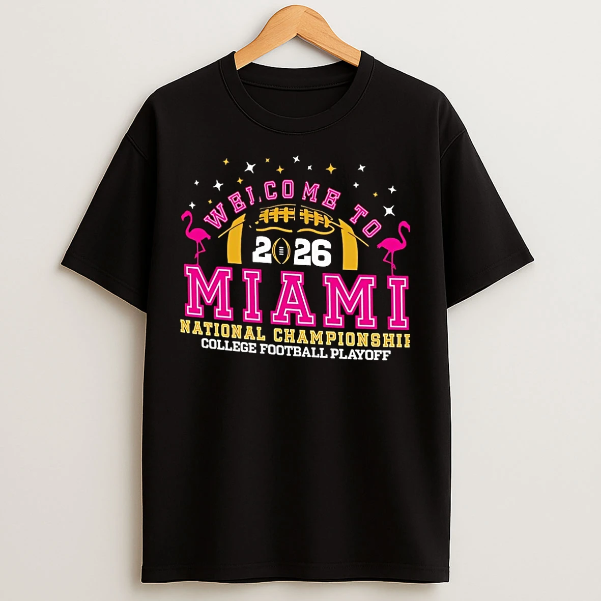 Classic 2025 26 College Football Playoff National Championship Welcome To Miami Christmas T Shirts