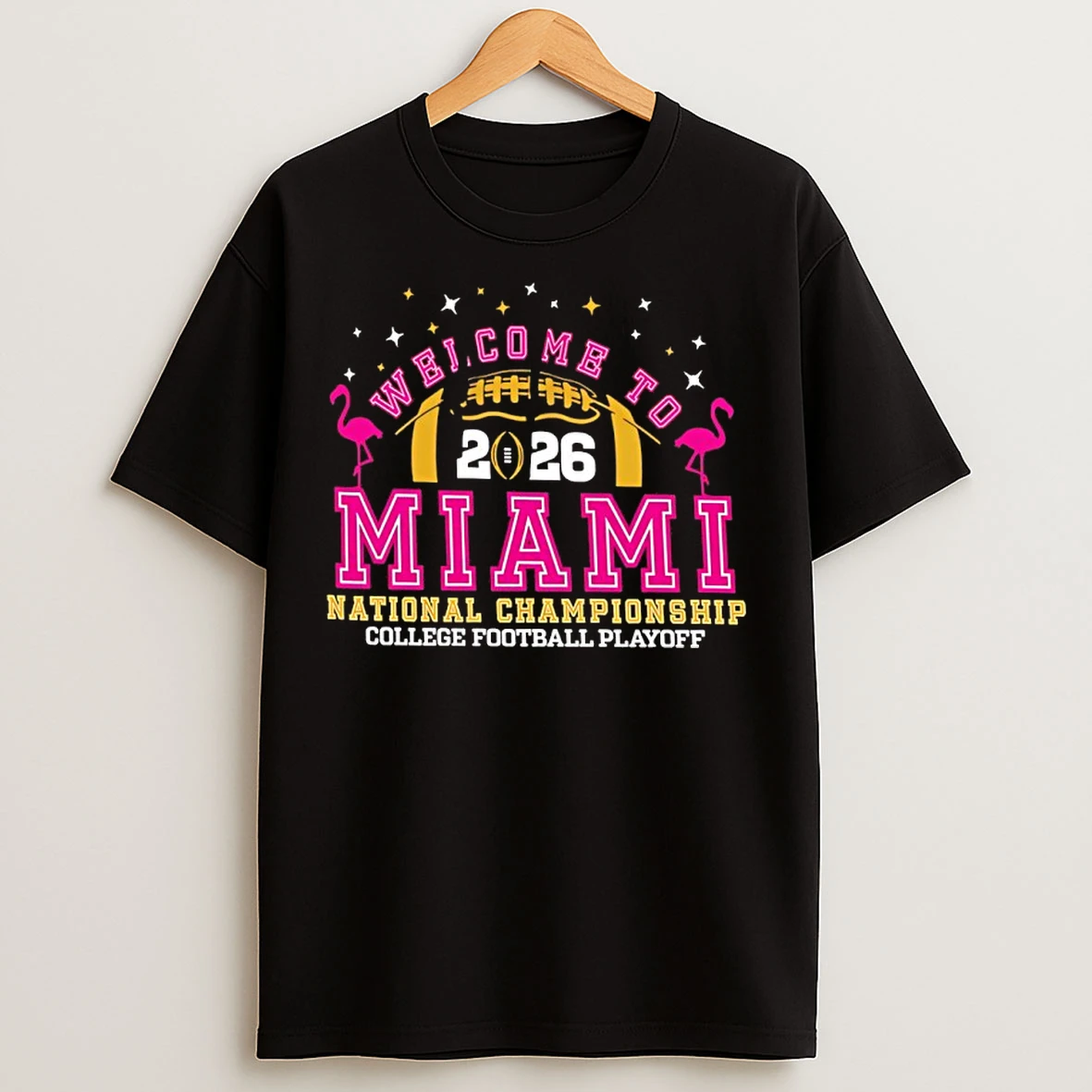 Classic 2025 26 College Football Playoff National Championship Welcome To Miami T Shirts