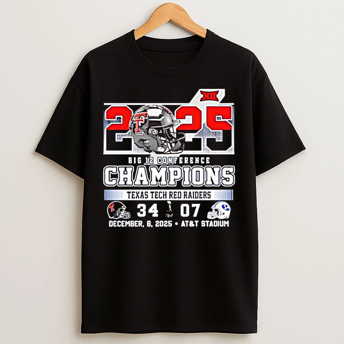 Classic 2025 Big 12 Conference Champions Texas Tech Red Raiders Champs T Shirts