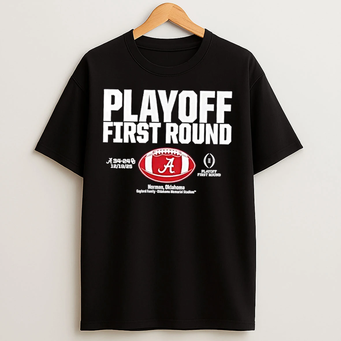 Classic 2025 Cfp First Round Winner Alabama Crimson Tide Football Norman Oklahoma T Shirts