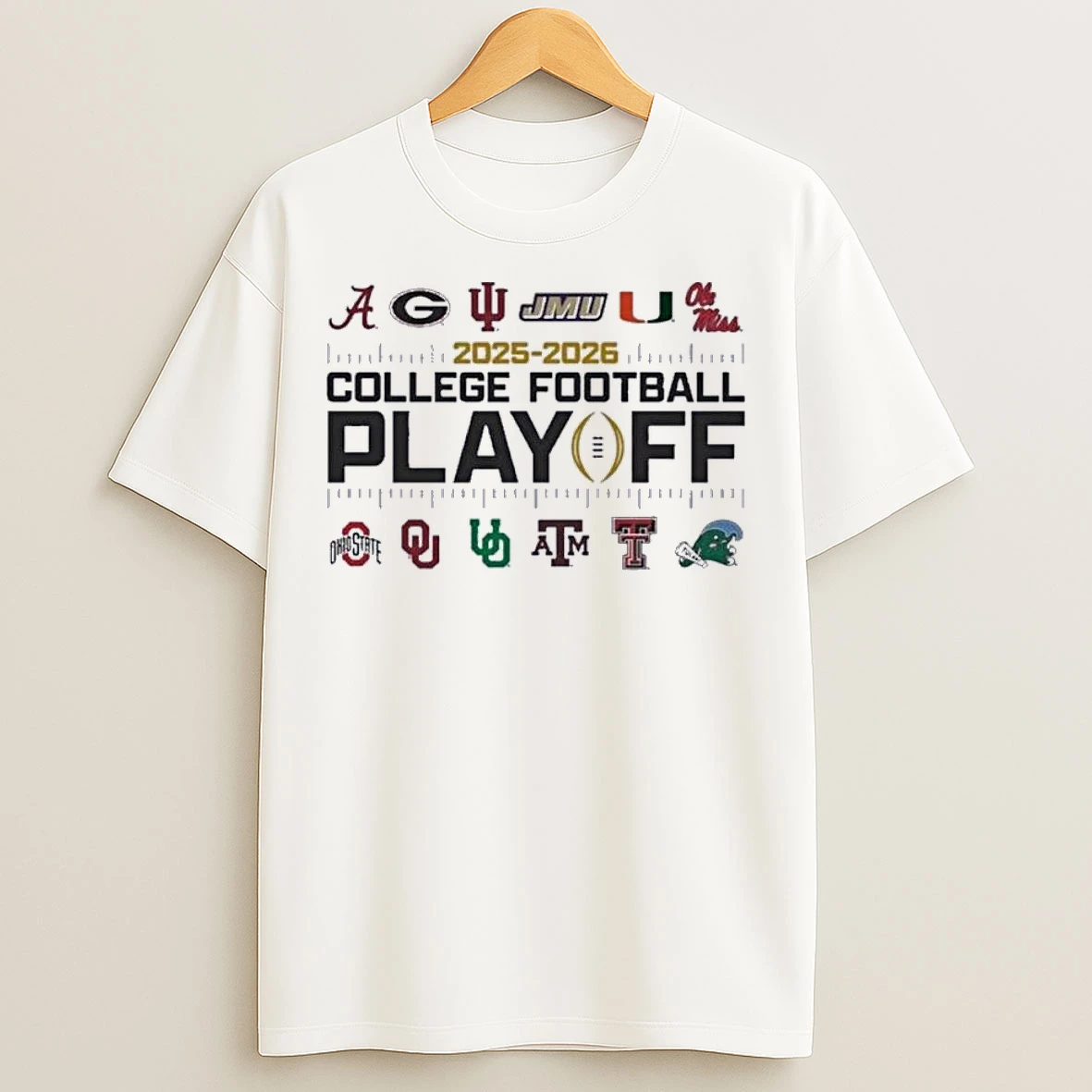 Classic 2025 College Football Playoff Elite 12 Teams T Shirts