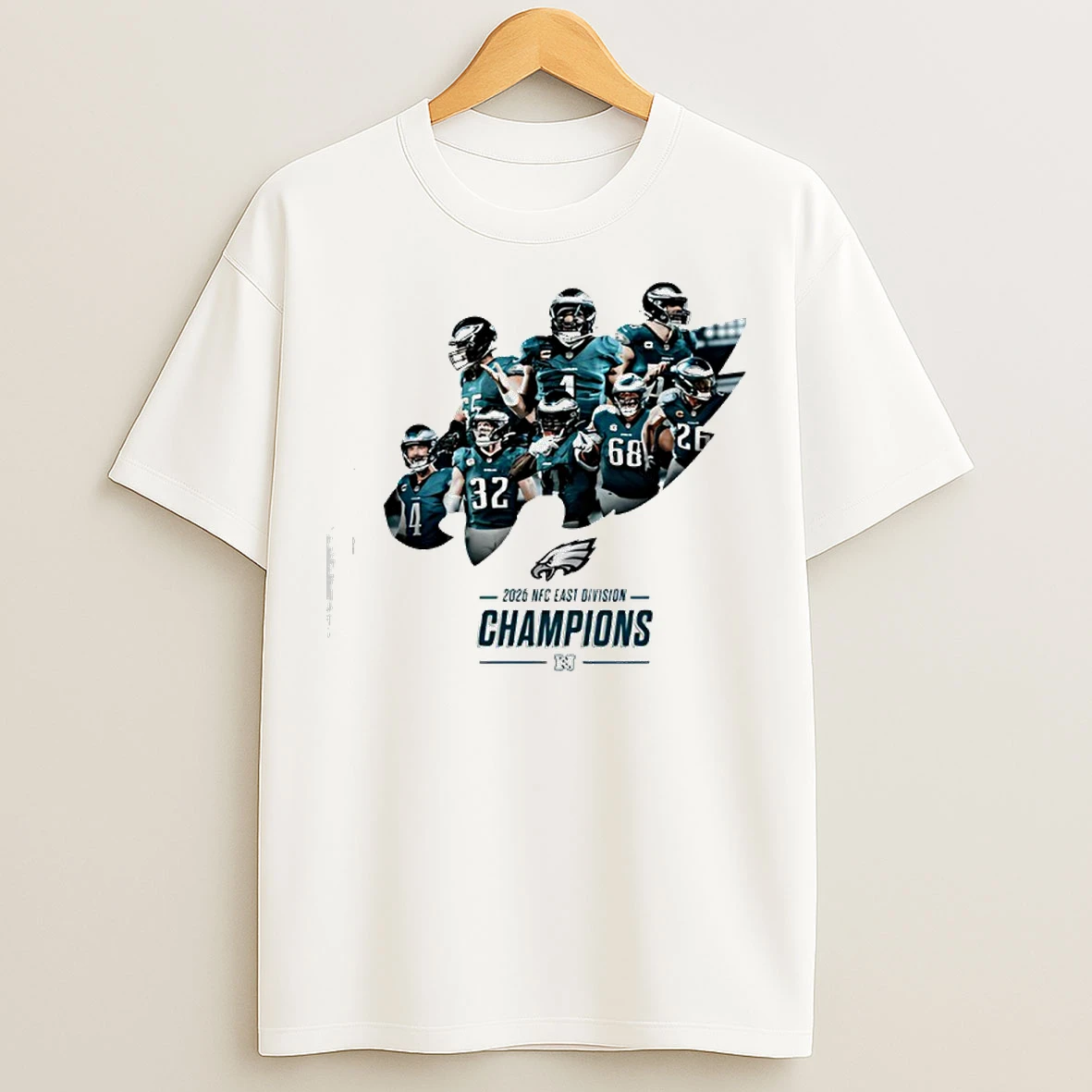 Classic 2025 Eagles Nfc East Division Champions Logo T Shirts