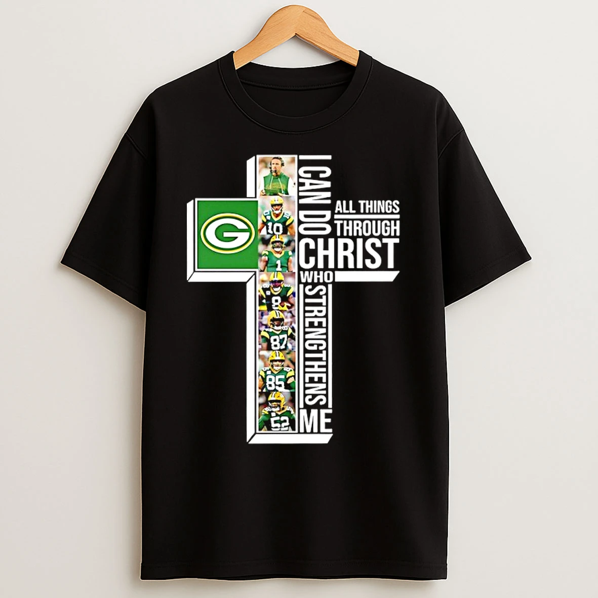 Classic 2025 Green Bay Packers I Can Do All Things Through Christ Who Strengthens Me T Shirts
