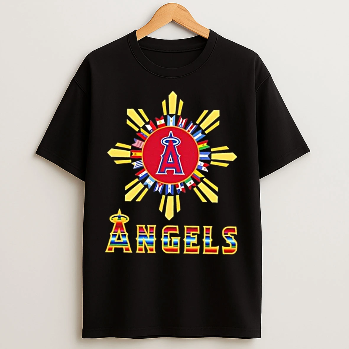 Classic 2025 Los Angeles Angels Baseball X Hispanic T Shirts