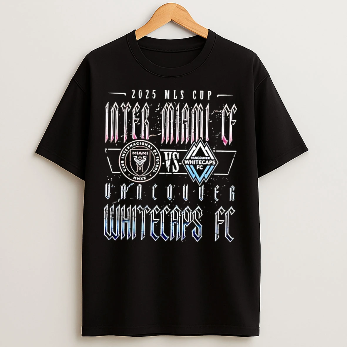 Classic 2025 Mls Cup Matchup Inter Miami Cf Vs Vancouver Whitecaps Fc Retro T Shirts