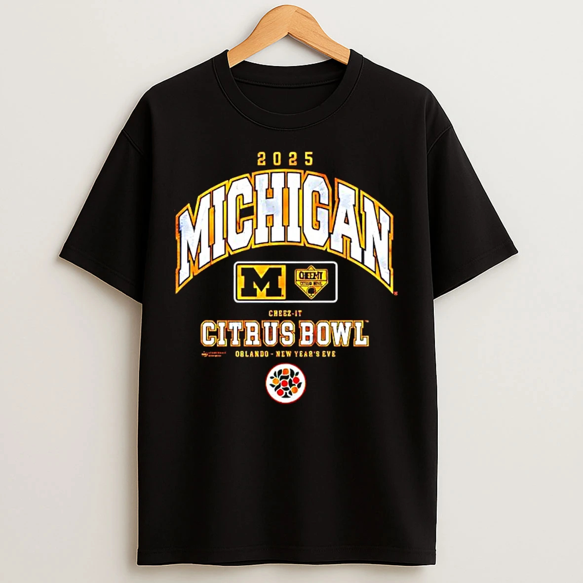Classic 2025 Michigan Orlando Cheez It Citrus Bowl New Years Eve T Shirts